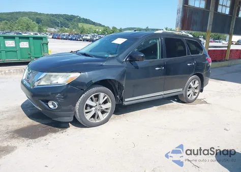 2013 Nissan Pathfinder Platinum from USA, damaged, VIN 5N1AR2MM8DC613065